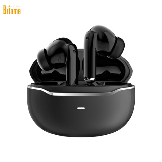 Briame Mini Bluetooth Earphones Wireless In-Ear Headphones with Microphone for Sports And Running Hifi Sound Headset Game Black
