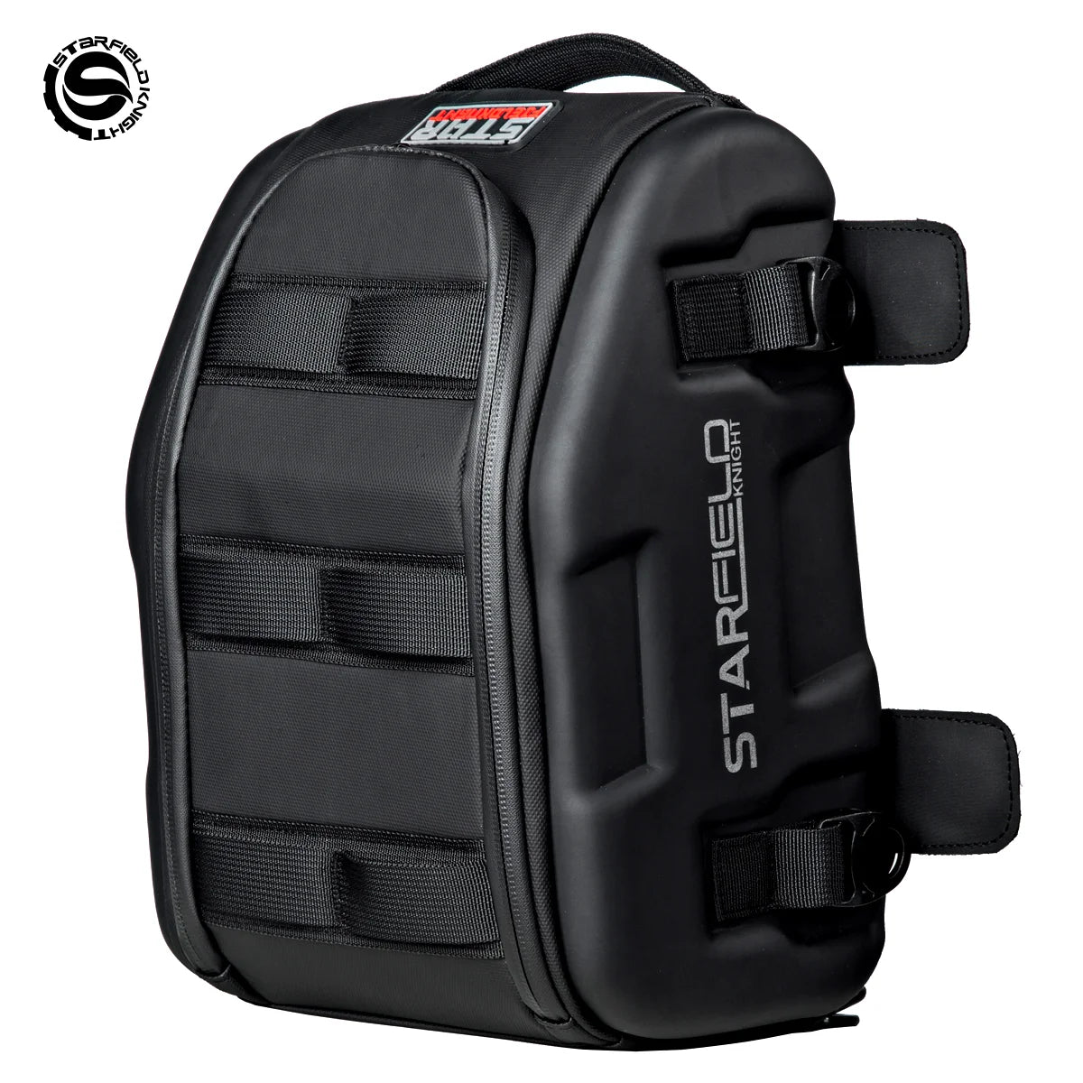 SFK Black Motorcycle Bag Front Oil Tank Bag Multifunctional Back Seat Tail Pack Riding Gears Package With Waterproof Rain Cover