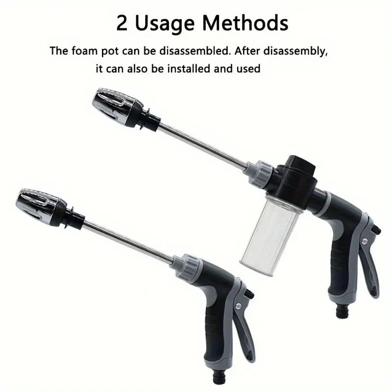 2x Stronger Portable Power Washer - High Pressure Water Gun for Car Washing Plant Watering Durable Plastic Ergonomic No Battery