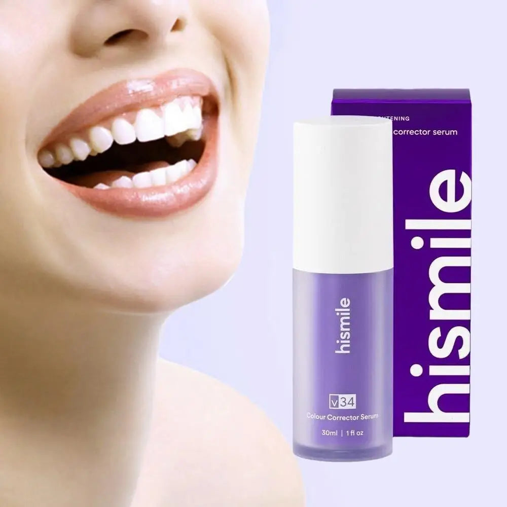 Purple Whitening Toothpaste Deep Cleaning Stain Removal Dentifrice Freshing Breath Oral Care Essentials for Home Daily Life 30ml